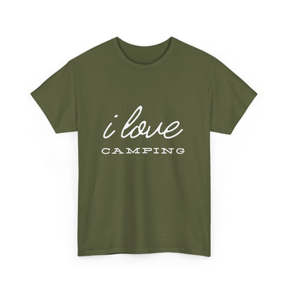 "I love camping" Unisex Cotton Tee