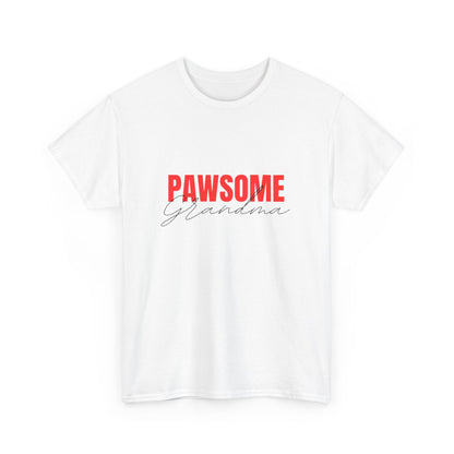 "Pawsome grandma" Unisex Cotton Tee