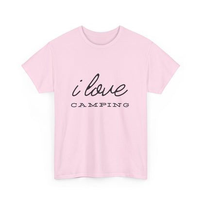 "I love camping" Unisex Cotton Tee