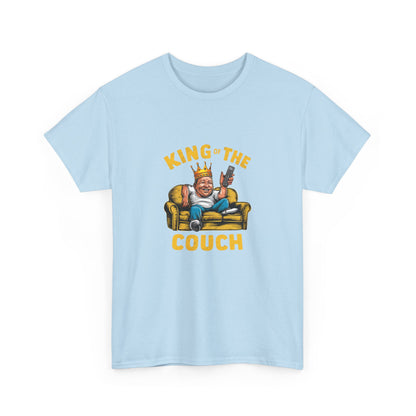 "King of the couch" Unisex Cotton Tee