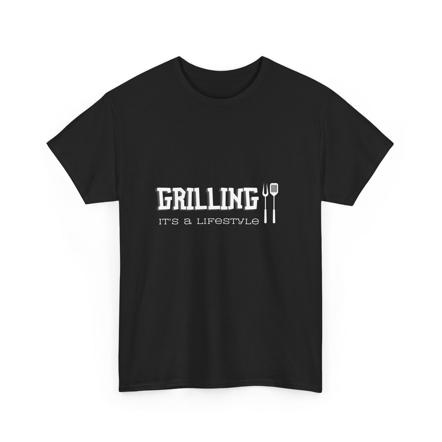 "Grilling: it's a lifestyle." Unisex Cotton Tee