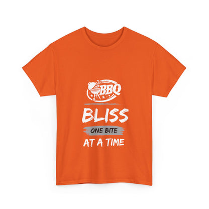 "BBQ bliss, one bite at a time." Unisex Cotton Tee