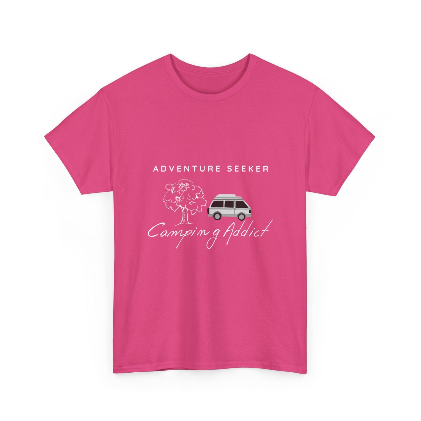 "Adventure Seeker: Camping Addict" Unisex Cotton Tee