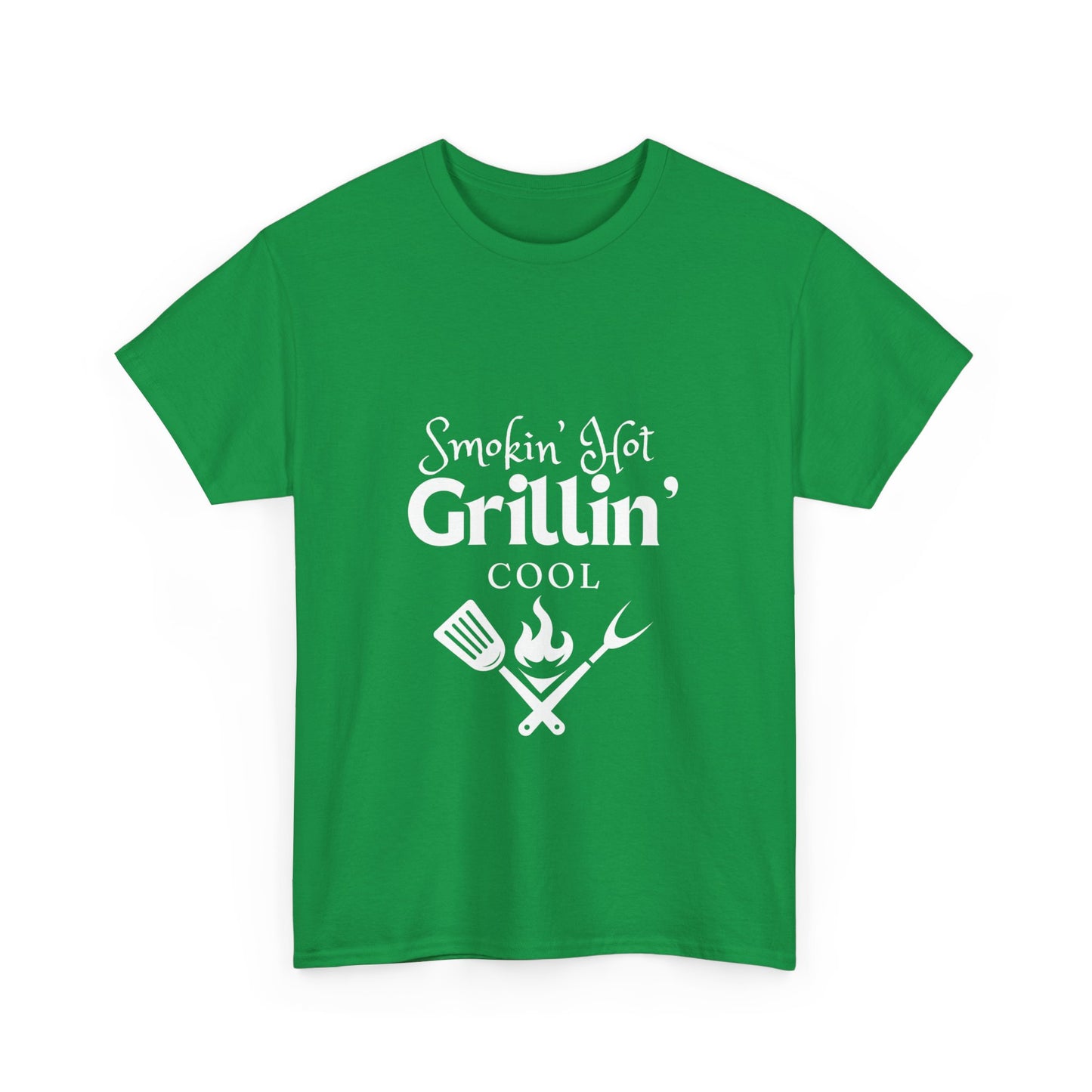 "Smokin' hot and grillin' cool." Unisex Cotton Tee