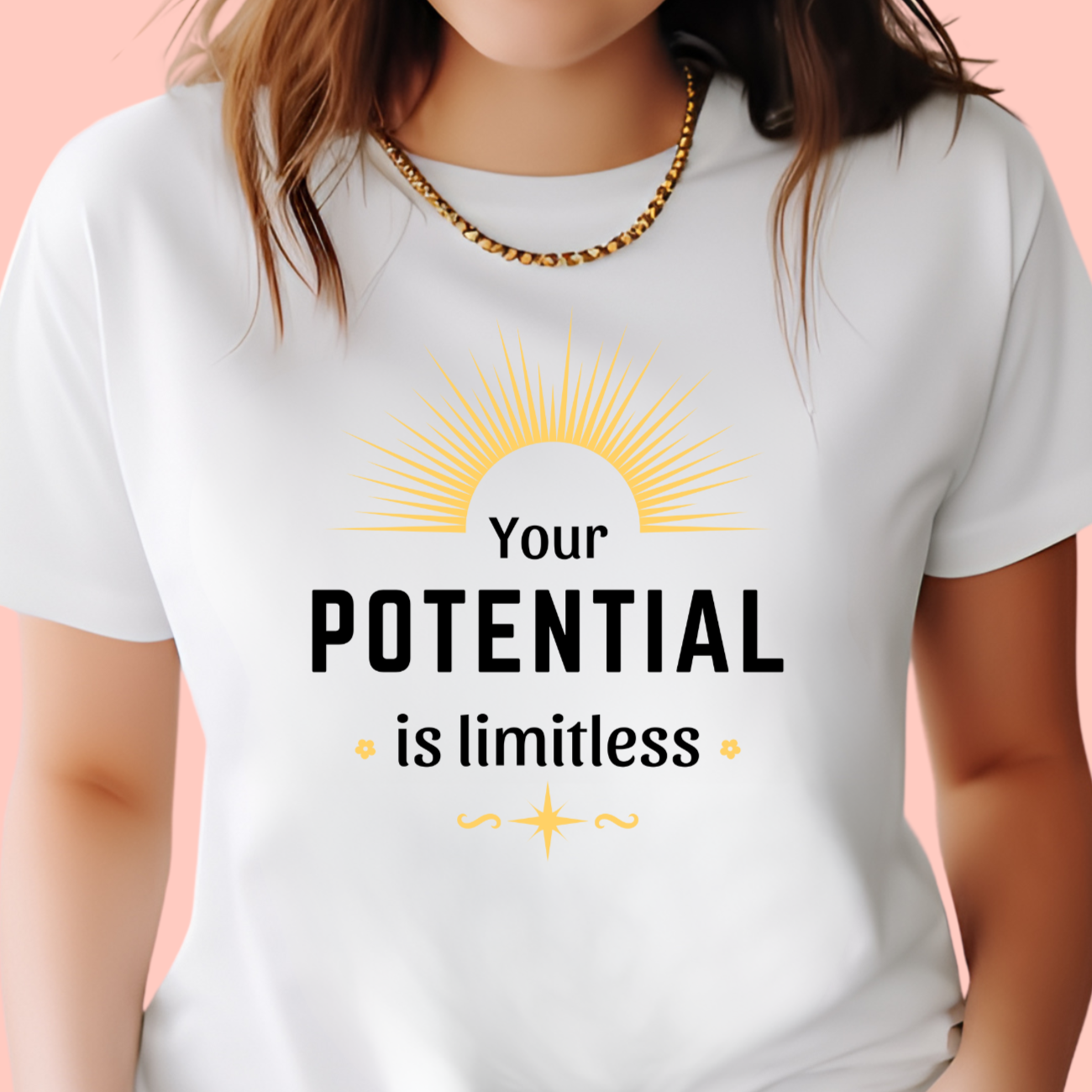 "Your potential is limitless" Unisex Cotton Tee