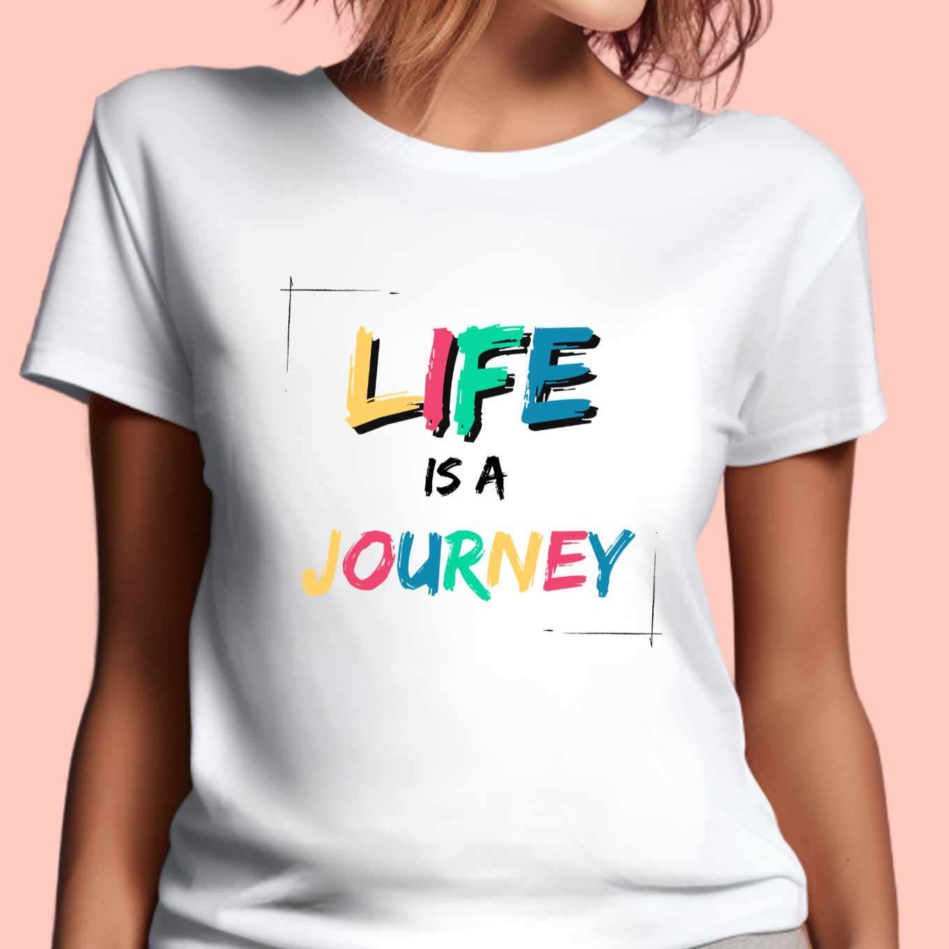 "Life is a journey" Unisex Cotton Tee