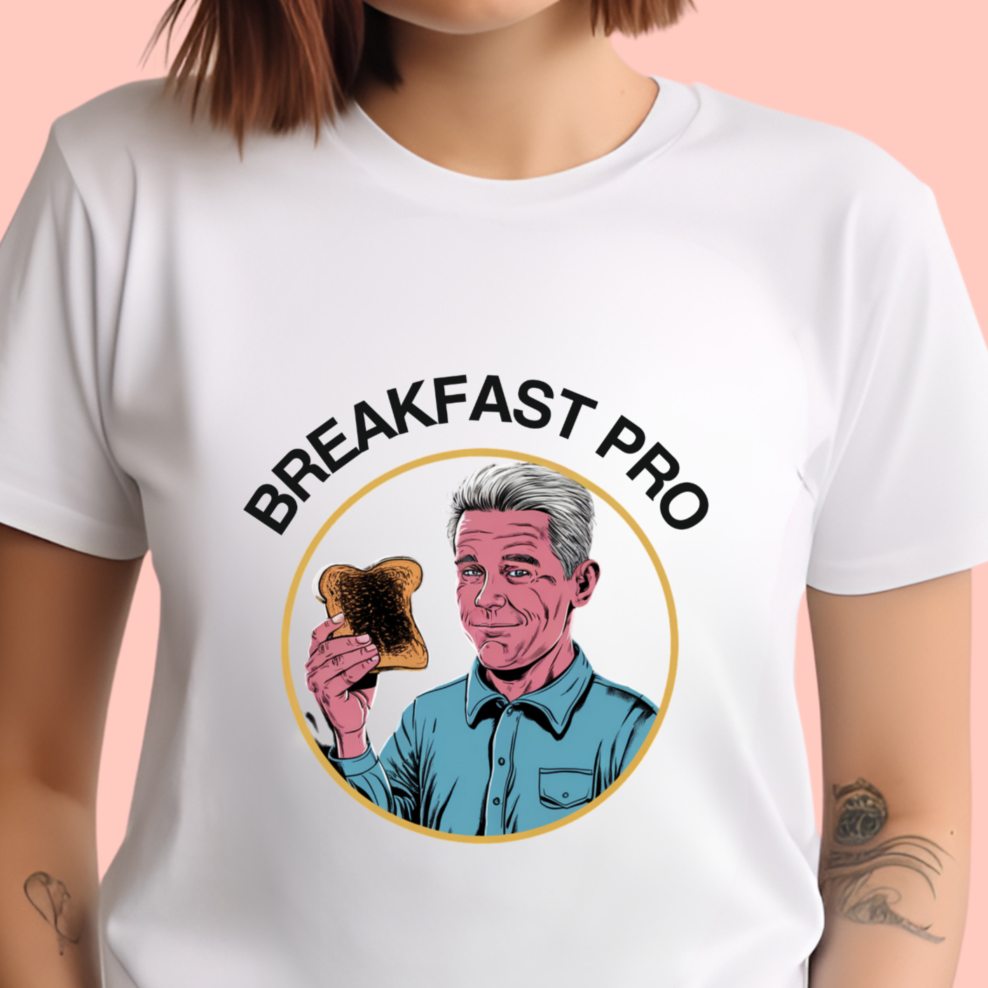 "Breakfast pro" Unisex Cotton Tee