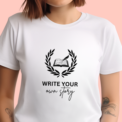 "Write your own story" Unisex Cotton Tee