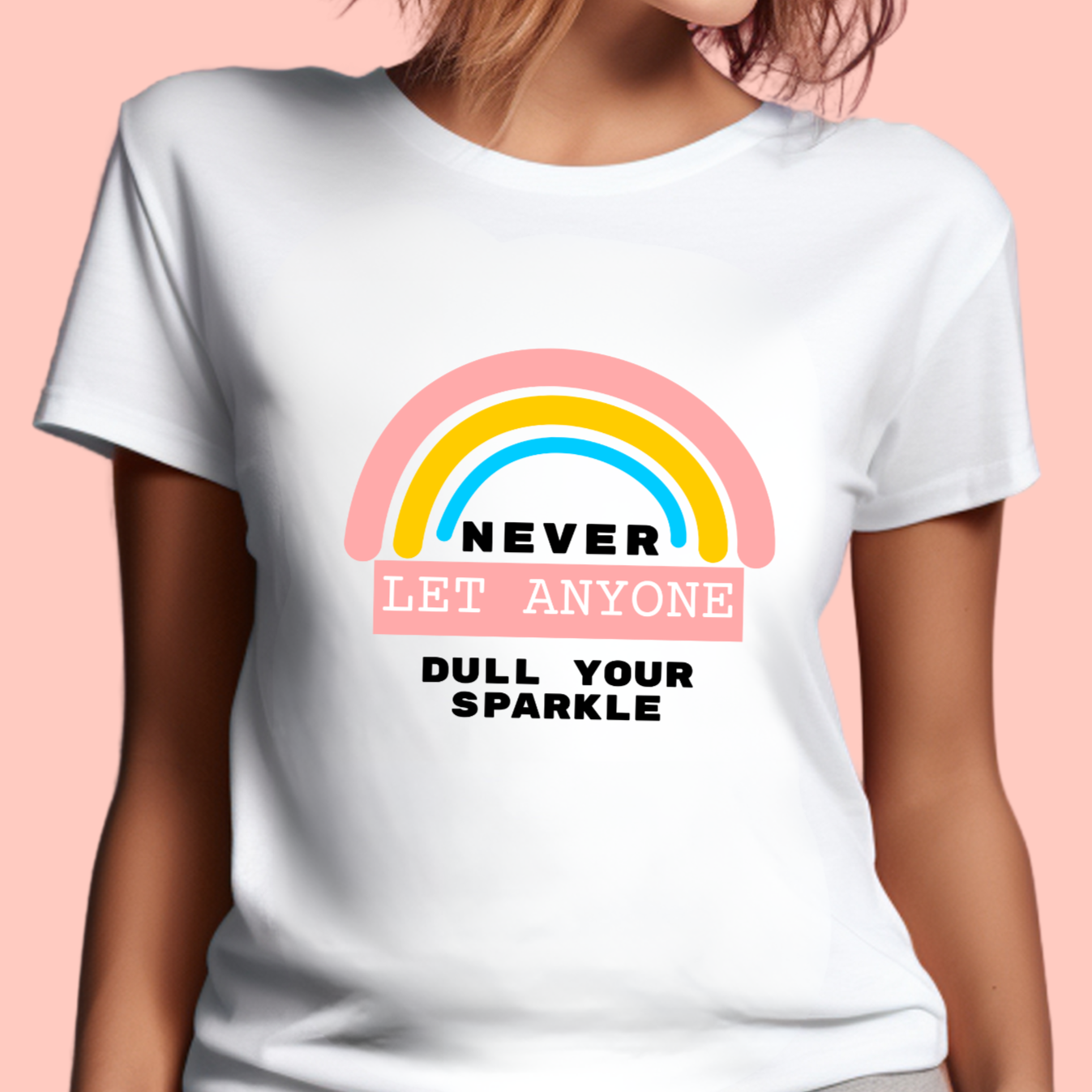 "Never let anyone dull your sparkle" Unisex Cotton Tee