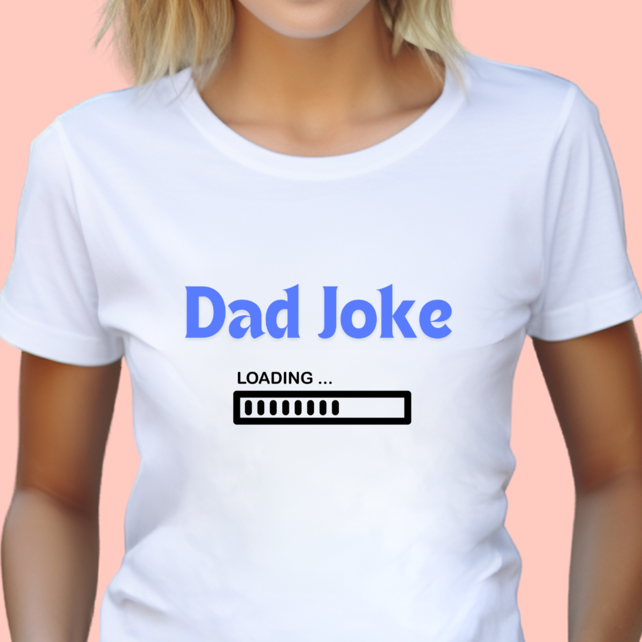 "Dad joke loading" Unisex Cotton Tee