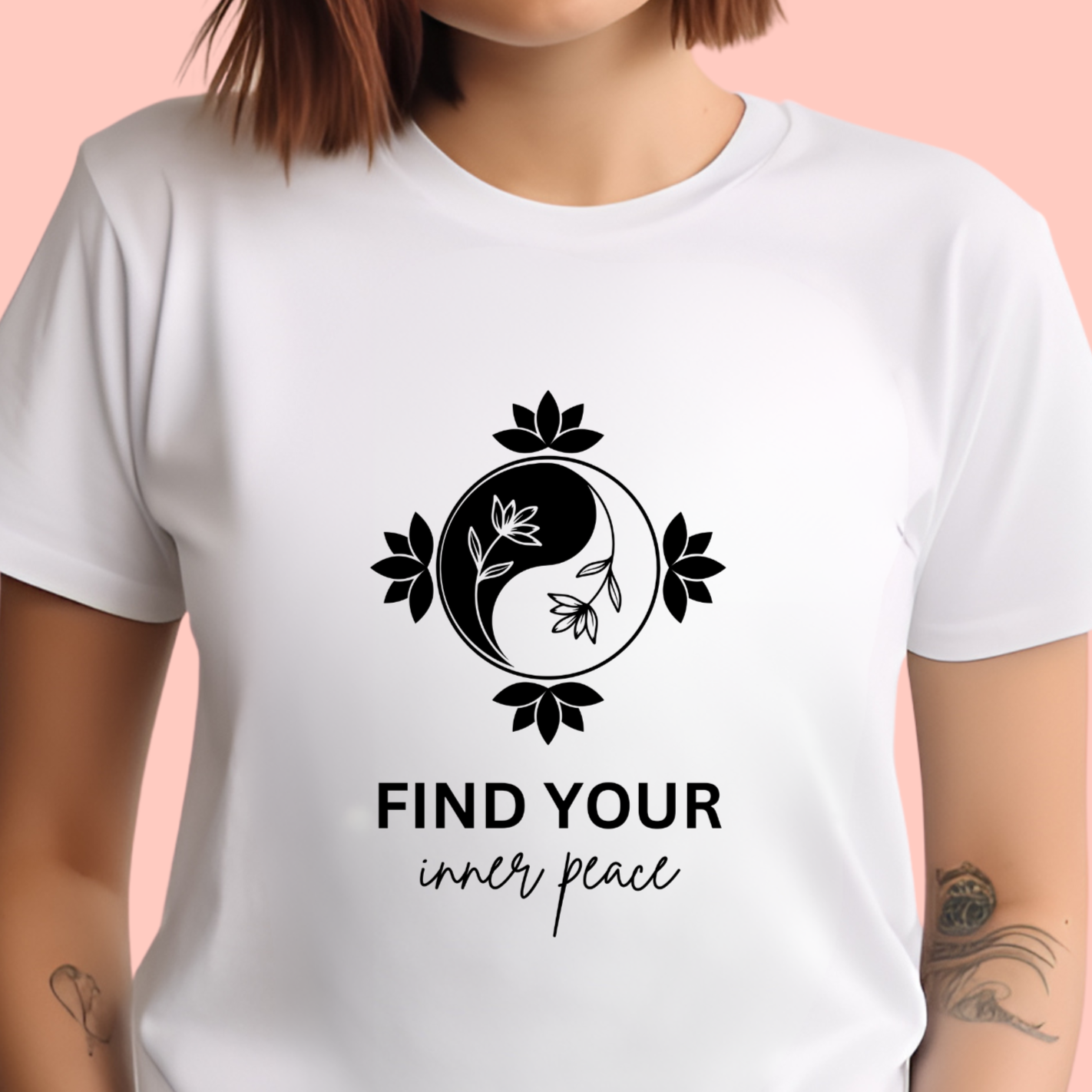 "Find your inner peace" Unisex Cotton Tee