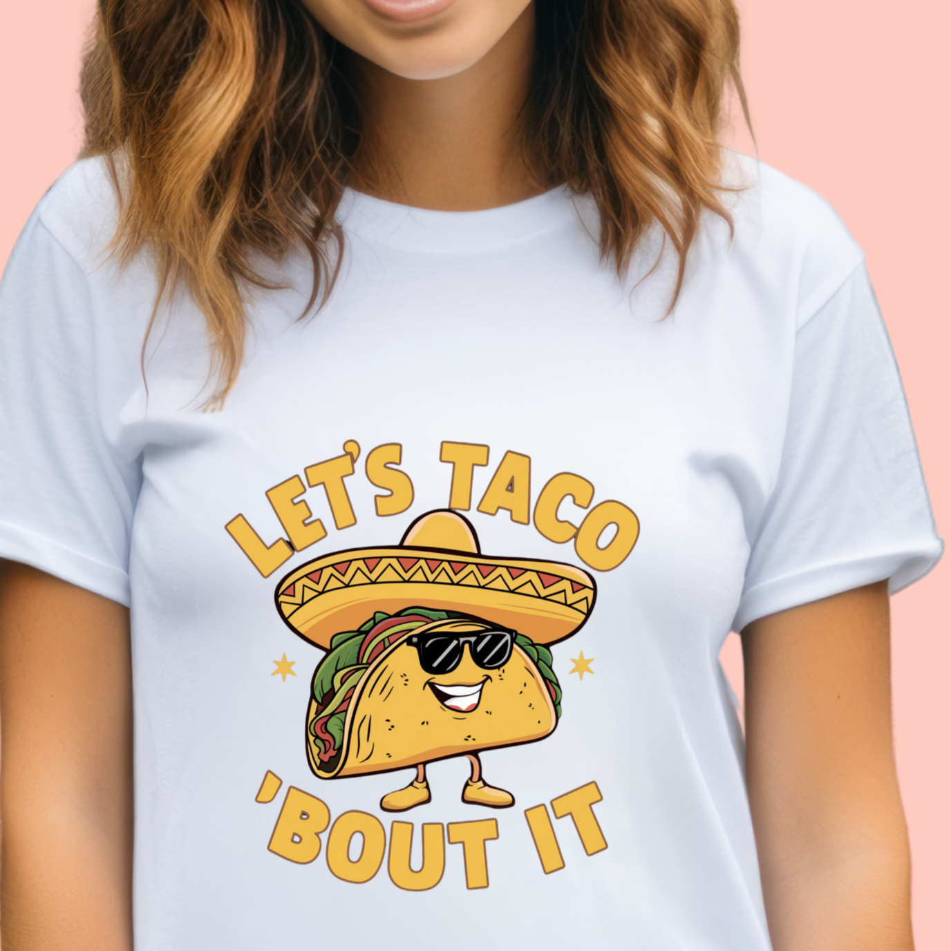 "Let's taco bout it" Unisex Cotton Tee