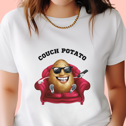 "Couch potato" Unisex Cotton Tee