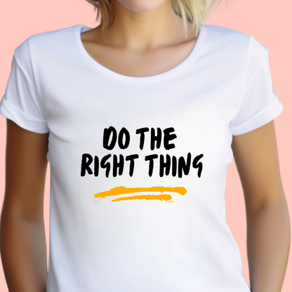 "Do the right thing" Unisex Cotton Tee