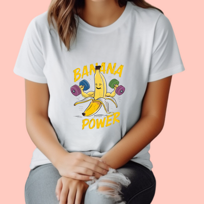 "Banana power" Unisex Cotton Tee