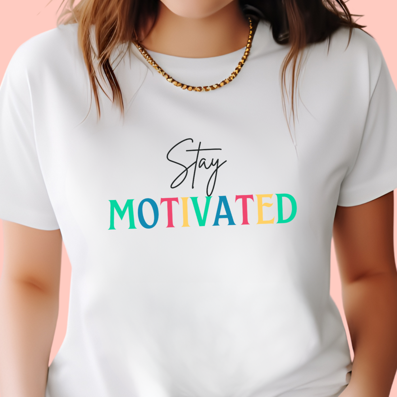 "Stay motivated" Unisex Cotton Tee