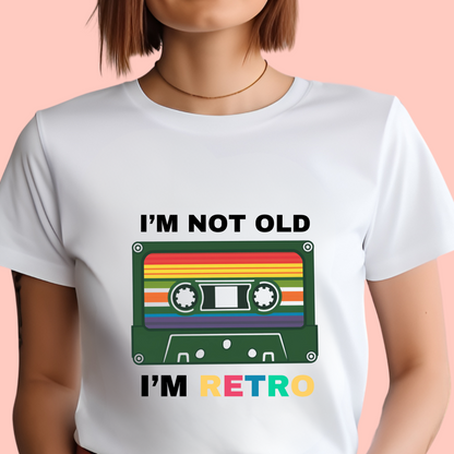 "I'm not old. I'm retro" Unisex Cotton Tee