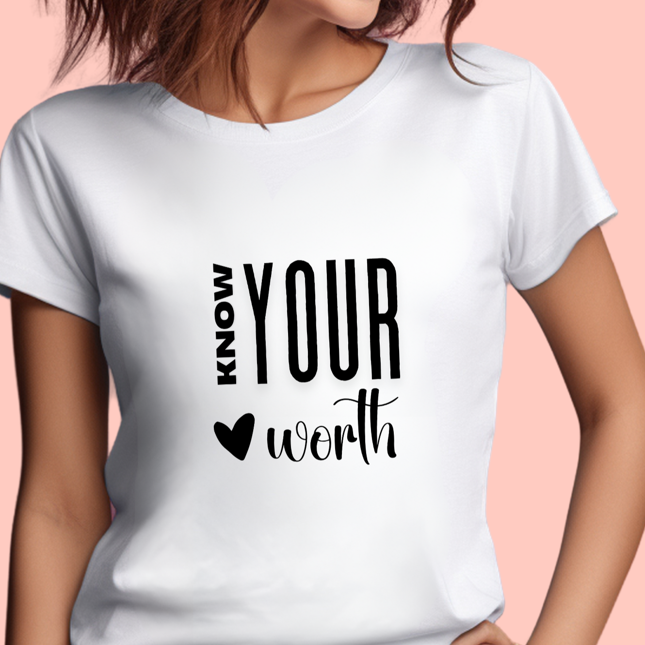 "Know your worth" Unisex Cotton Tee