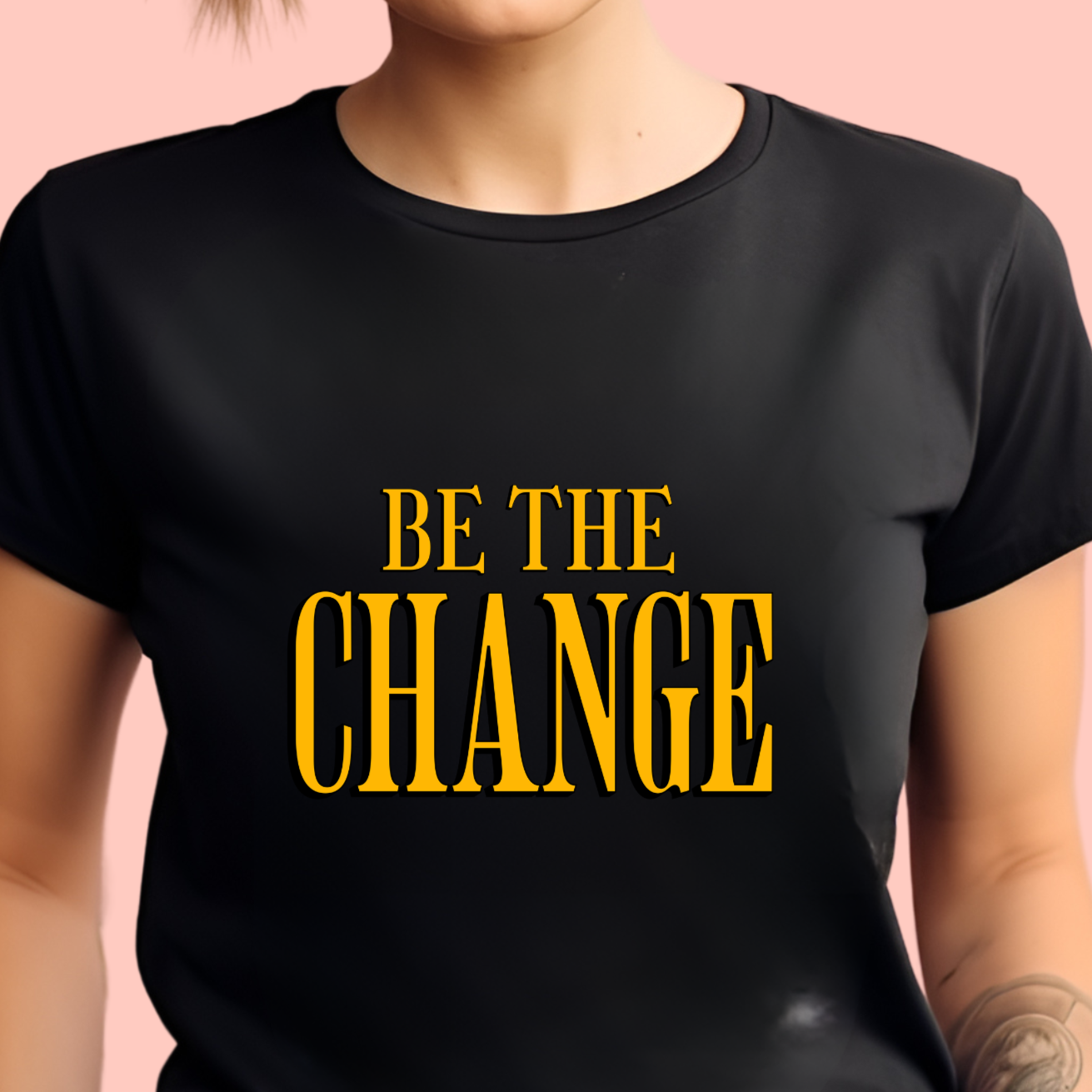 "Be the change" Unisex Cotton Tee