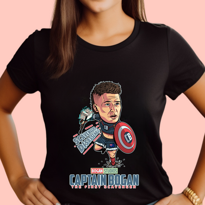 "Captain bogan" Unisex Cotton Tee