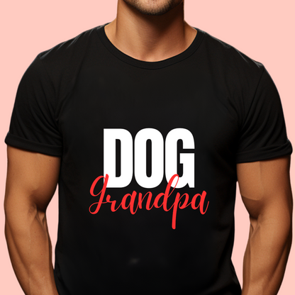 "Dog grandpa" Unisex Cotton Tee