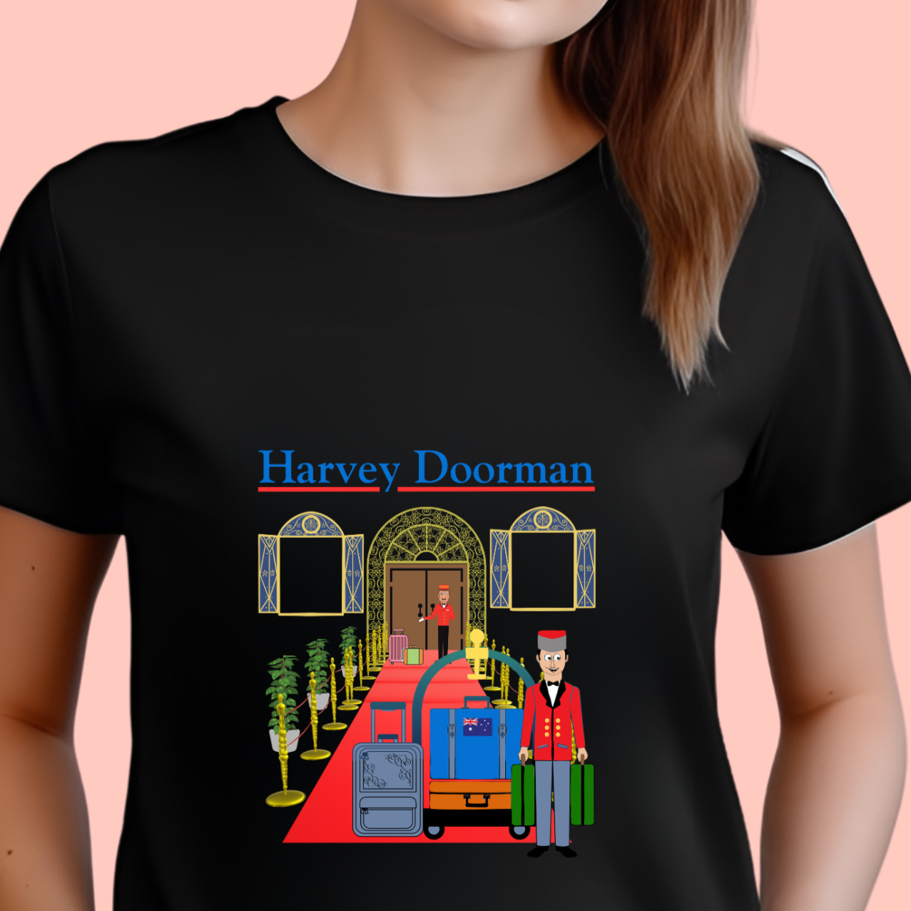 "Harvey doorman" Unisex Cotton Tee