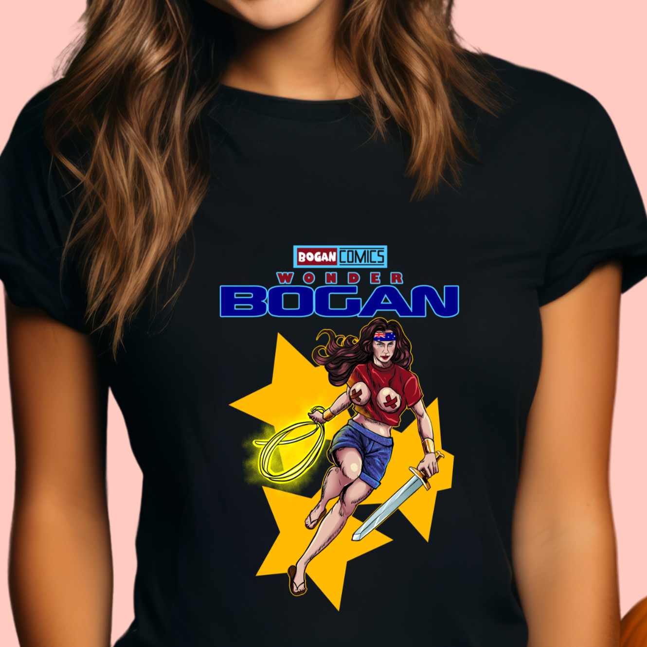 "Wonder bogan" Unisex Cotton Tee