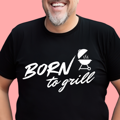 "Born to grill" Unisex Cotton Tee