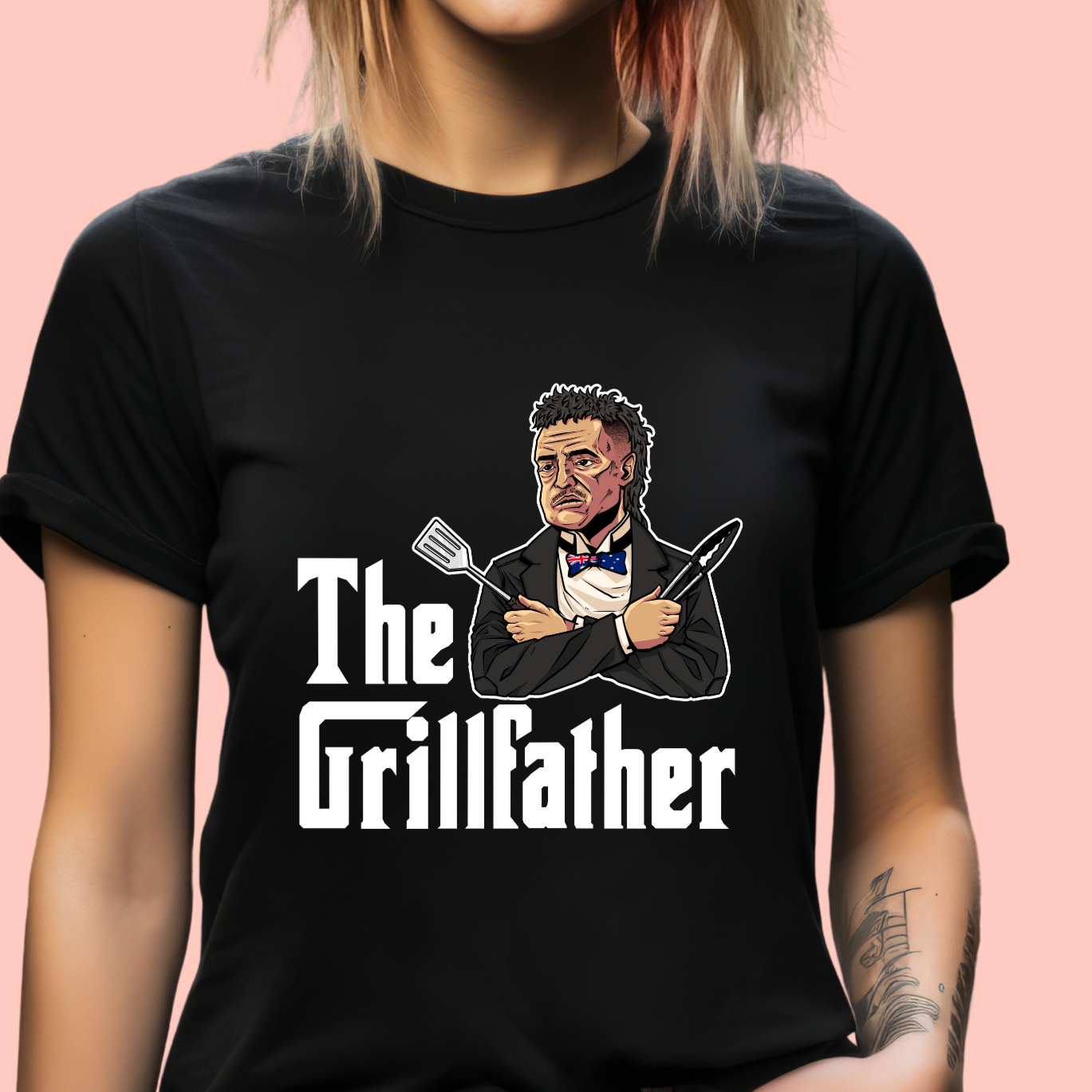 "The grillfather" Unisex Cotton Tee