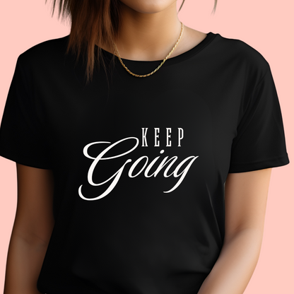 "Keep going" Unisex Cotton Tee