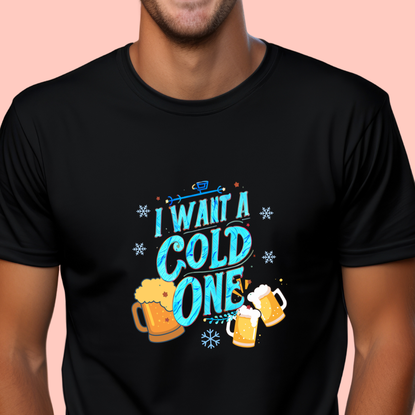 "I want a cold one" Unisex Cotton Tee