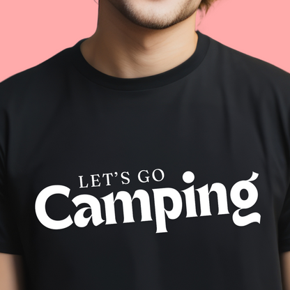 "Let's go camping" Unisex Cotton Tee