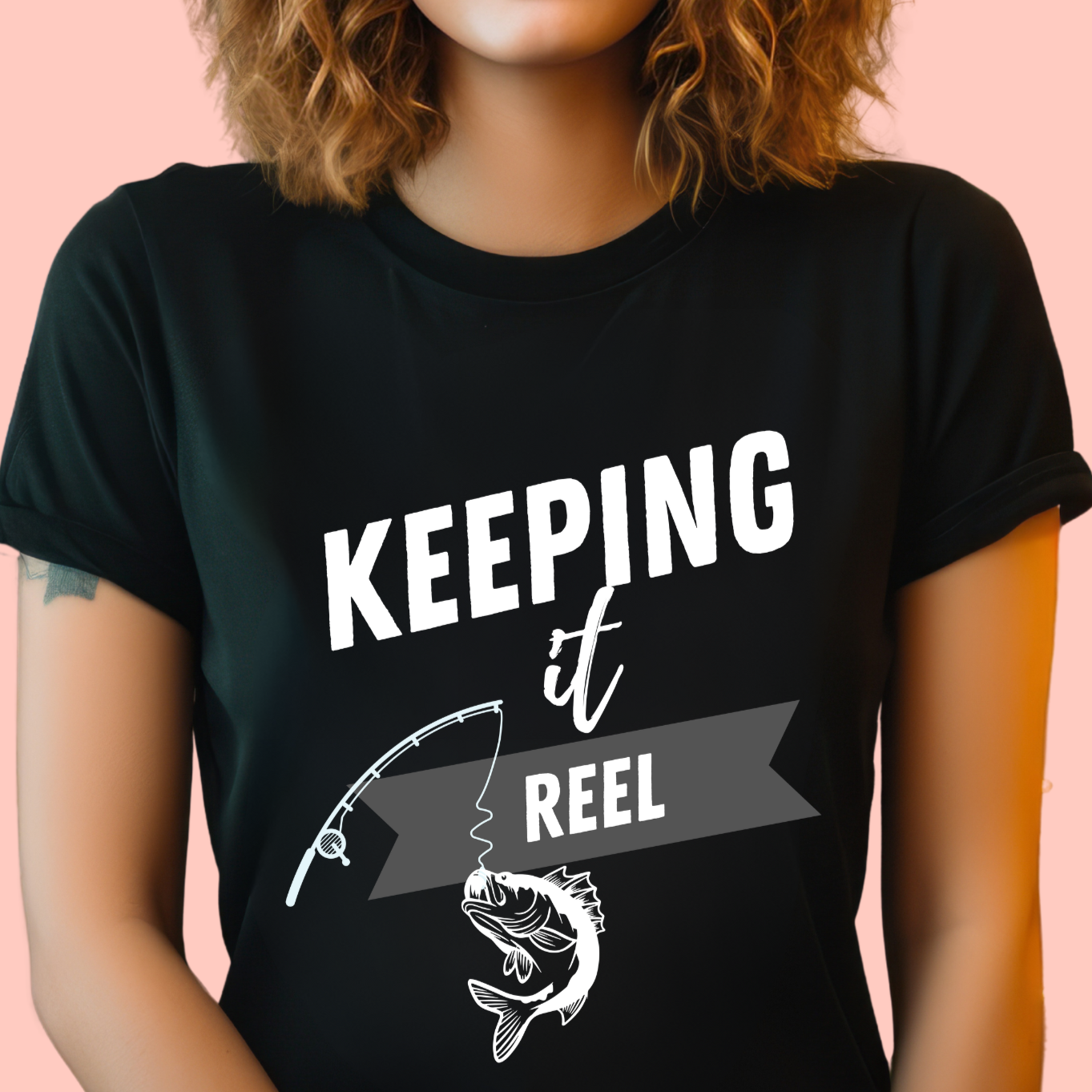 "Keeping it reel" Unisex Cotton Tee