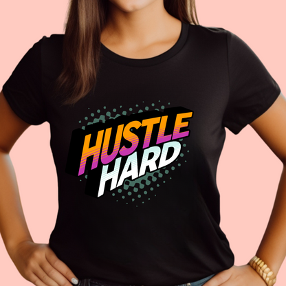 "Hustle hard" Unisex Cotton Tee