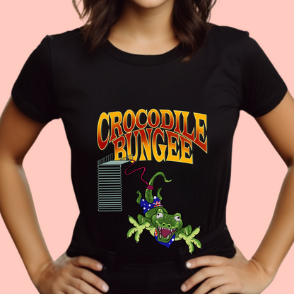 "Crocodile bungee" Unisex Cotton Tee