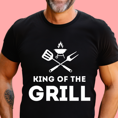 "King of the grill" Unisex Cotton Tee