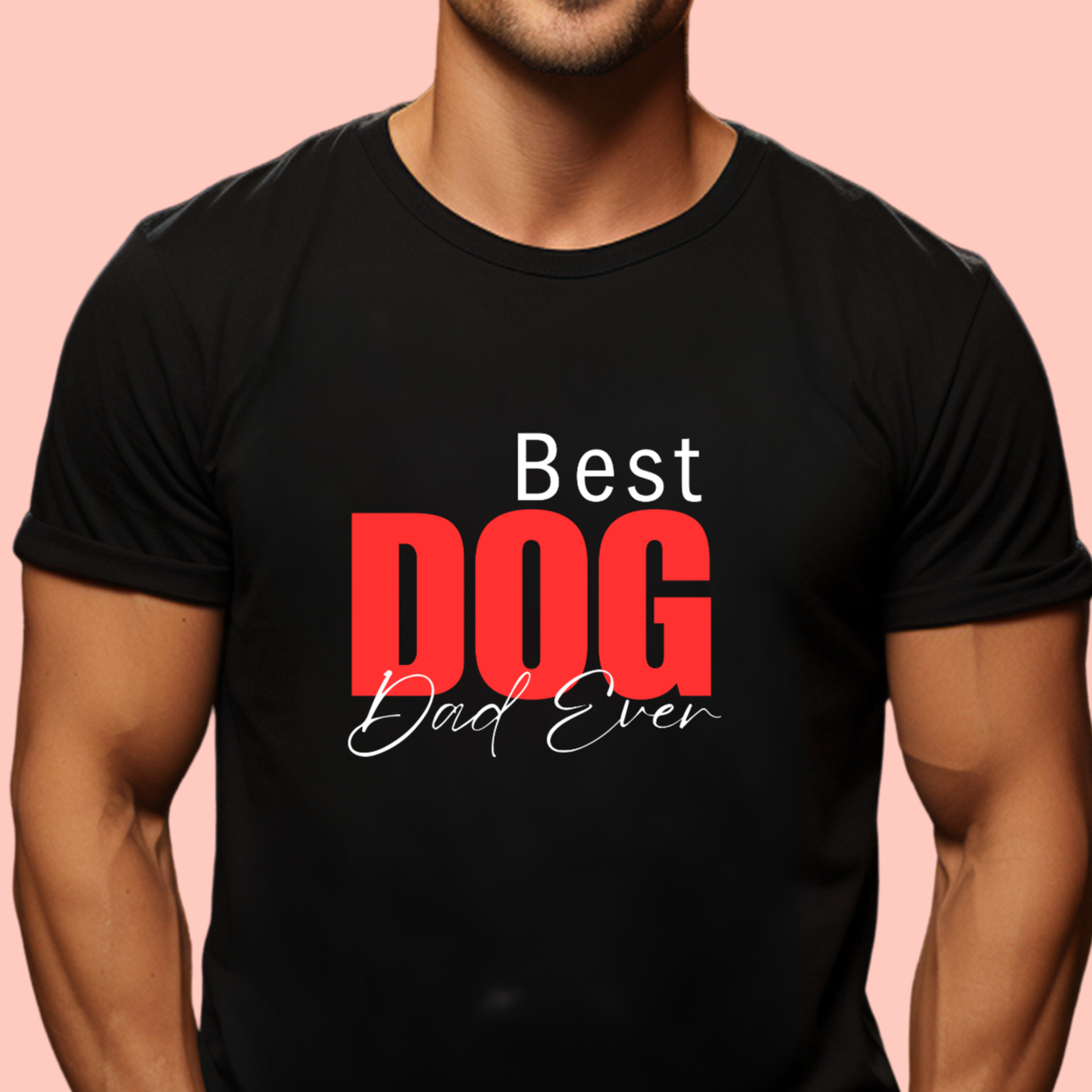 "Best dog dad ever" Unisex Cotton Tee