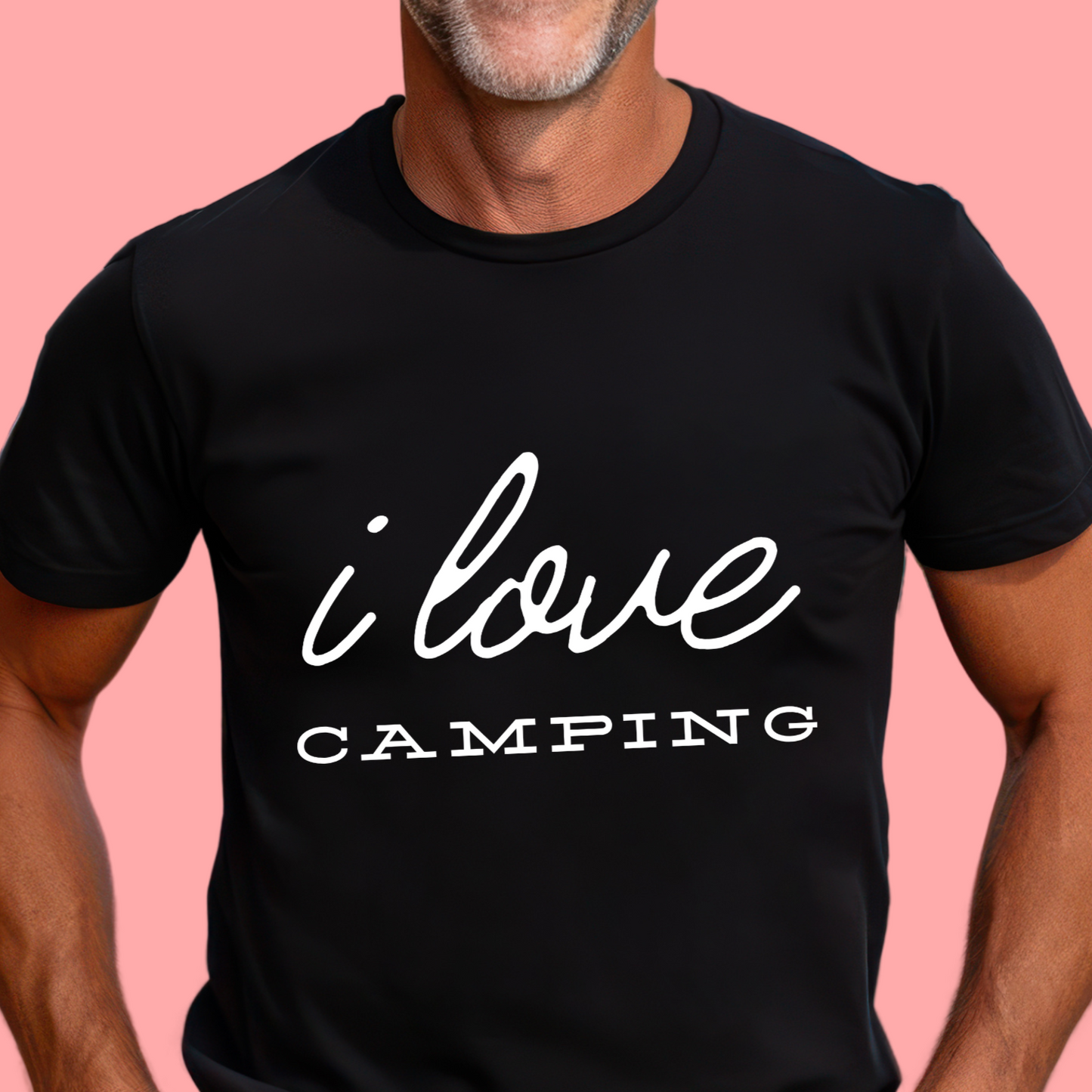 "I love camping" Unisex Cotton Tee