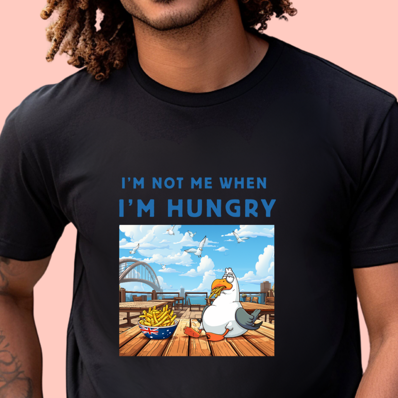 "I'm not me when I'm hungry" Unisex Cotton Tee