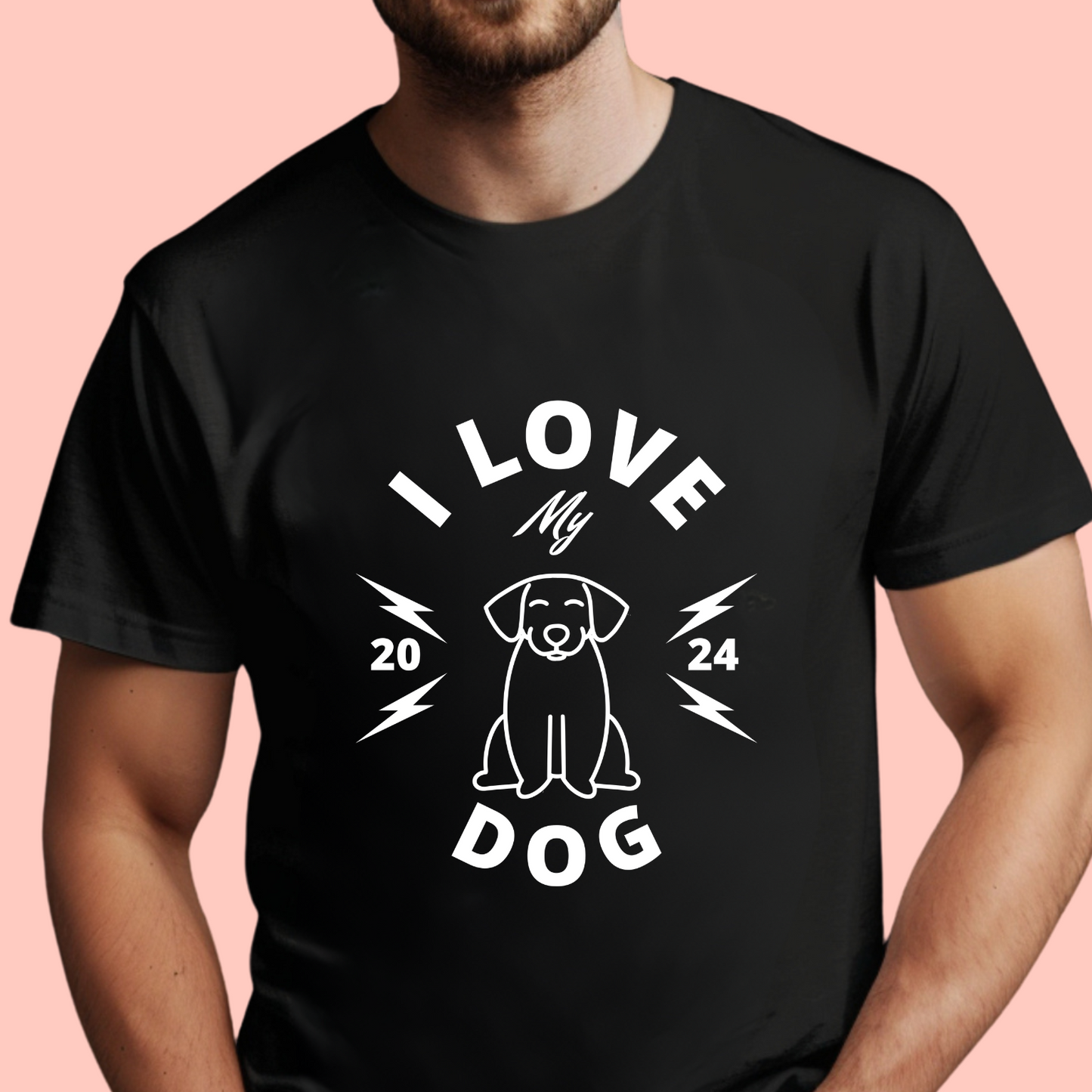 "I love my dog" Unisex Cotton Tee