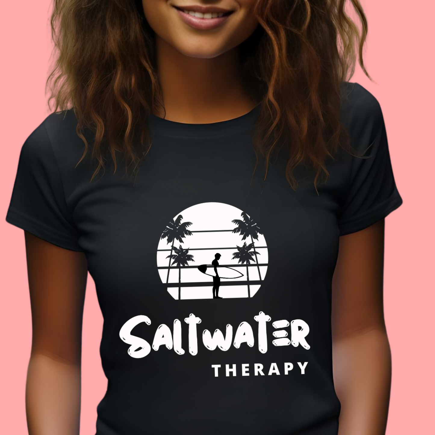 "Saltwater therapy. " Unisex Cotton Tee