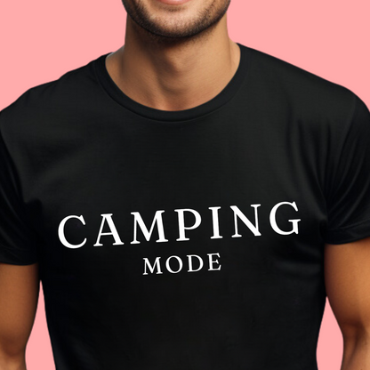 "Camping mode" Unisex Cotton Tee