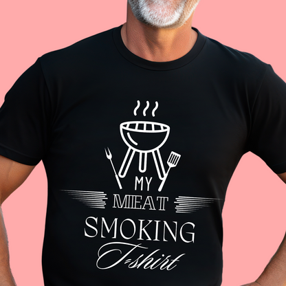 "My meat smoking t-shirt" Unisex Cotton Tee