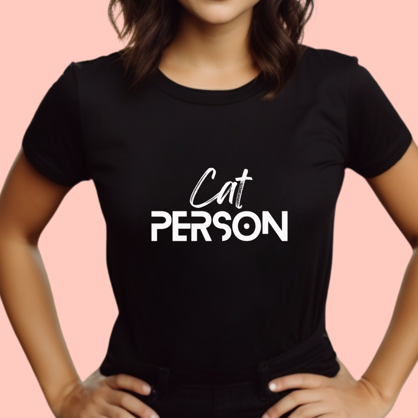 "Cat person" Unisex Cotton Tee