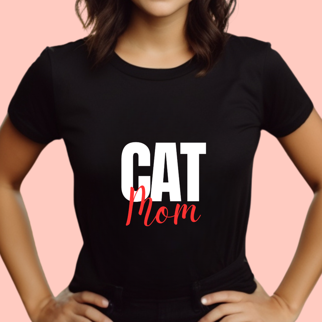 "Cat mom" Unisex Cotton Tee