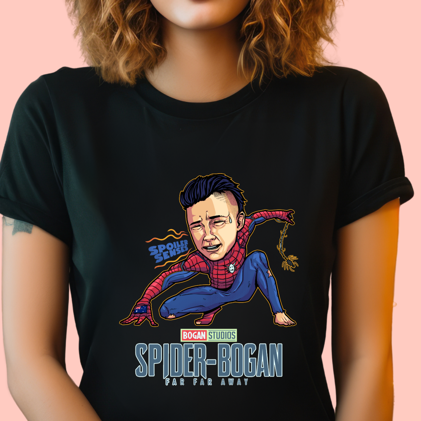 "Spider bogan" Unisex Cotton Tee