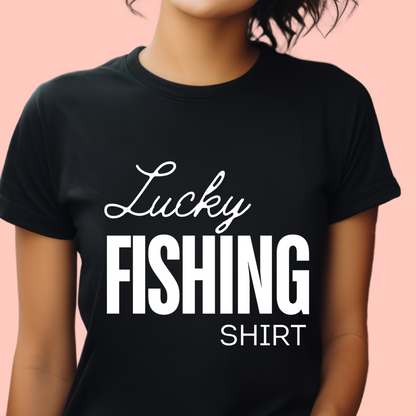 "Lucky fishing shirt" Unisex Cotton Tee