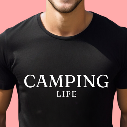 "Camping life" Unisex Cotton Tee