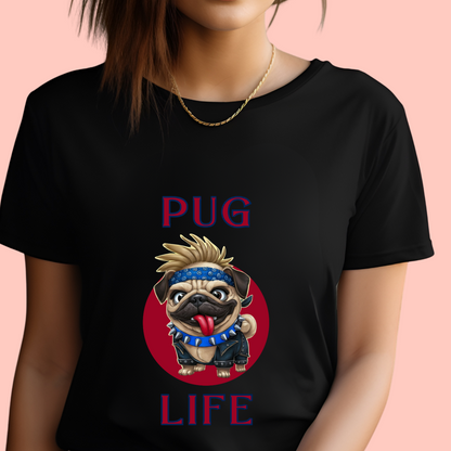 "Pug life" Unisex Cotton Tee