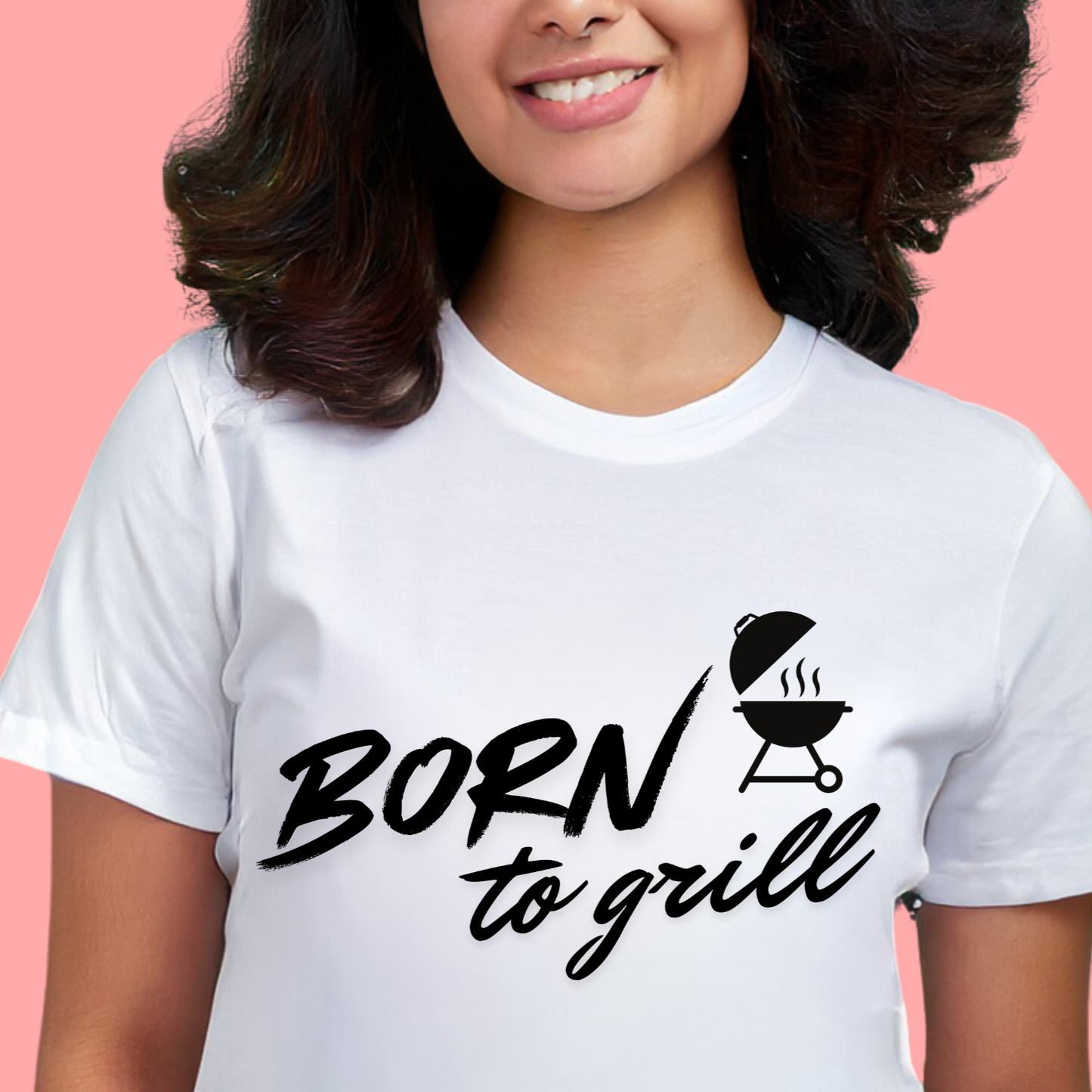 "Born to grill" Unisex Cotton Tee